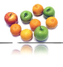 Example of spot vs process color fruit
