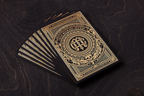 Gold foil cards for Chad Michael Studio