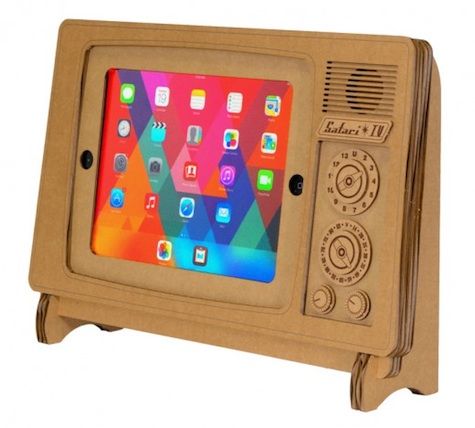Cardboard Safari TV iPad Cover