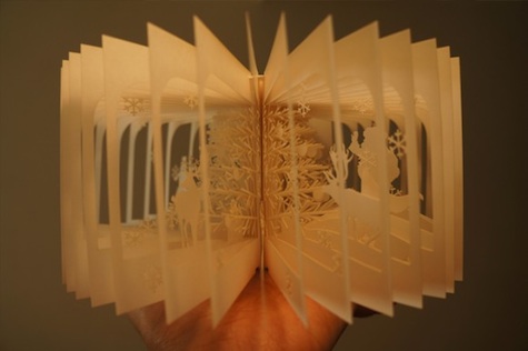 360-degree Laser-cut Xmas Book