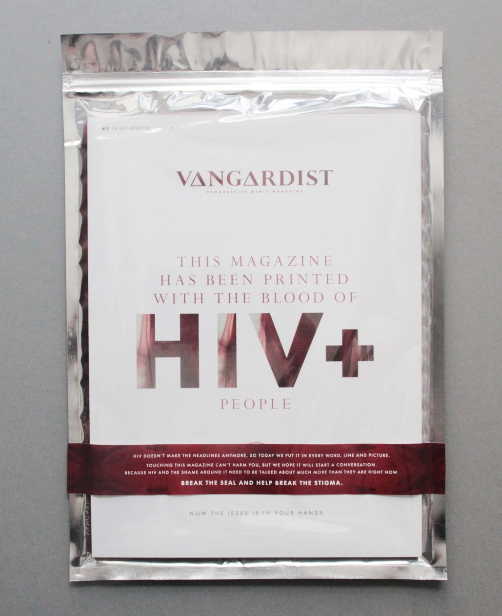 HIV+ blood magazine