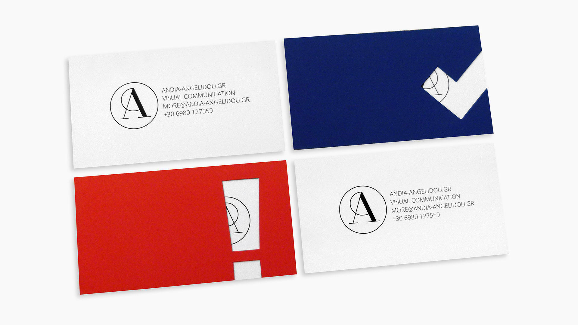 Andia Angelidou Business Cards - PaperSpecs