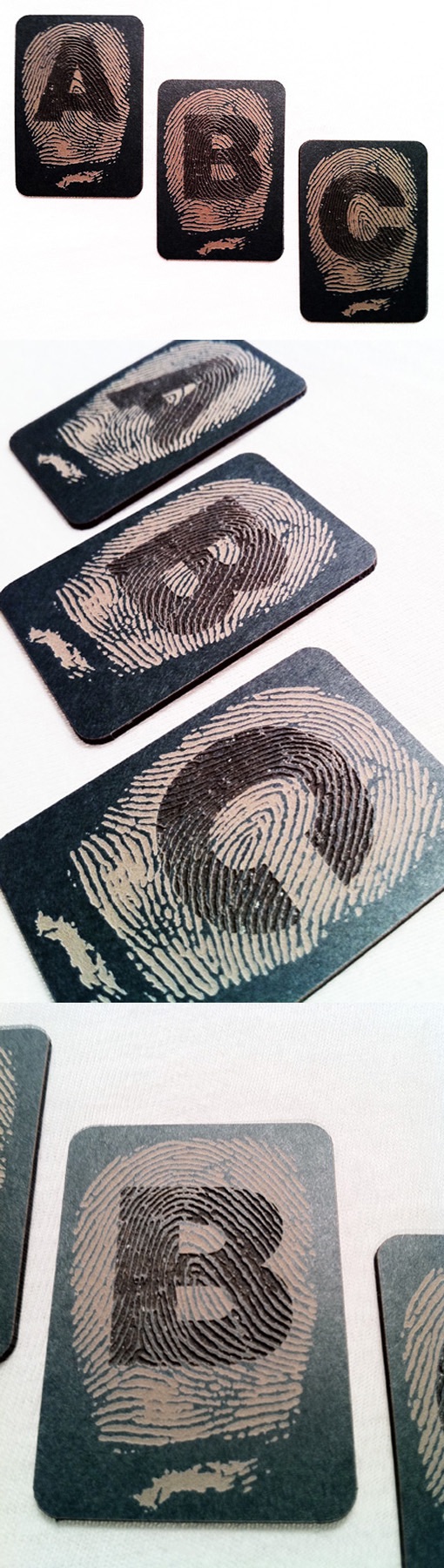 fingerprint business card