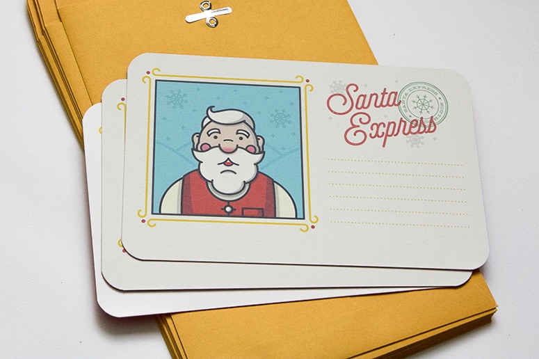 santa express card design
