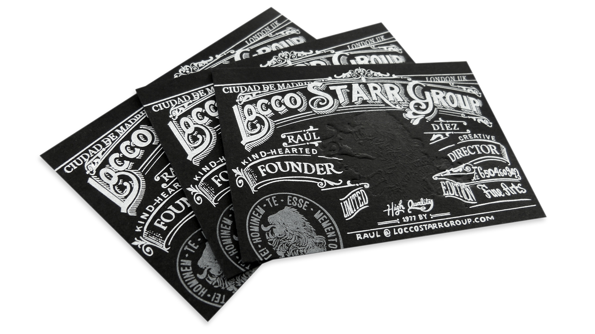 Locco Starr Group Business Cards - PaperSpecs