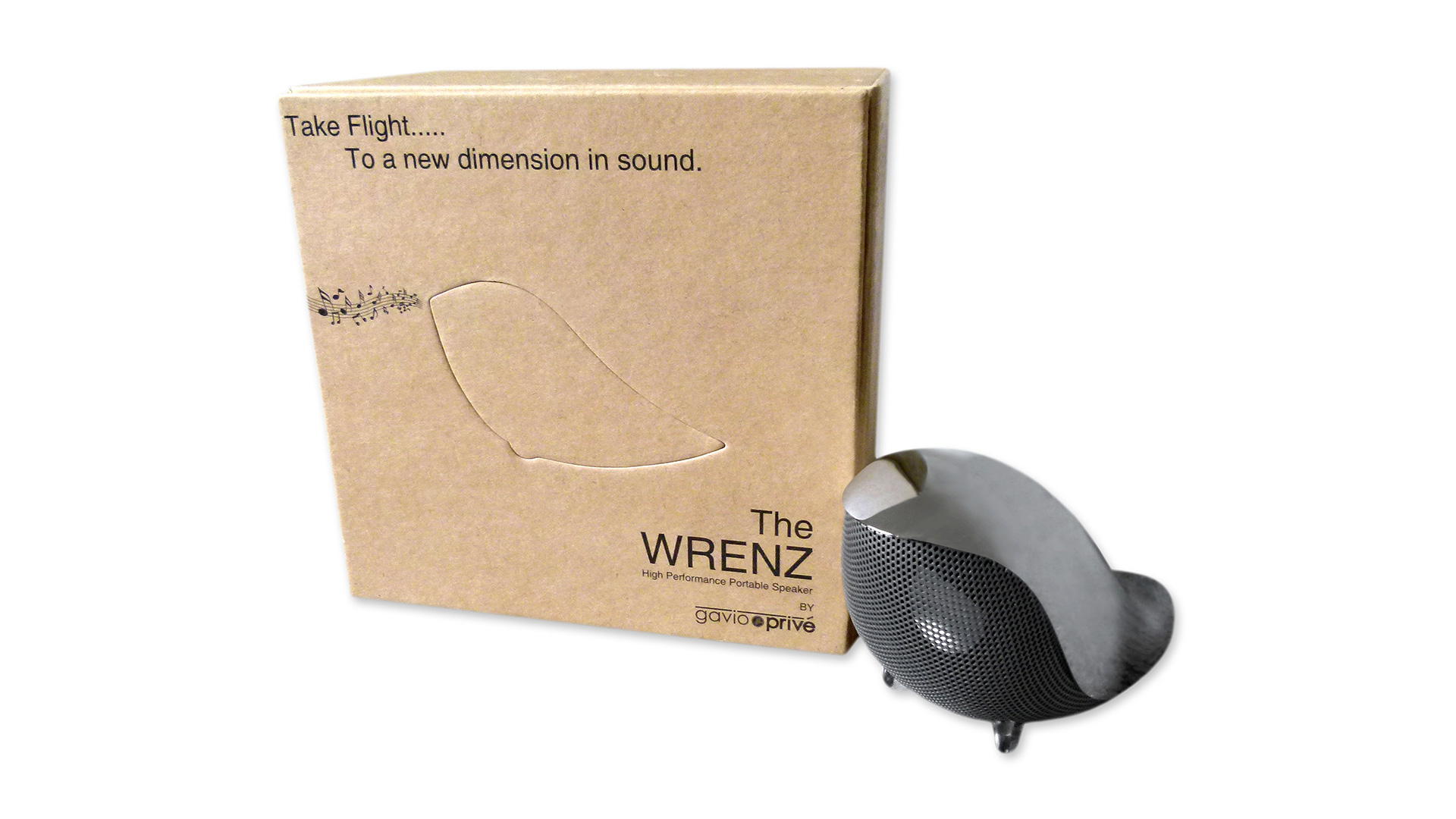 Wrenz Portable Speaker Packaging - PaperSpecs