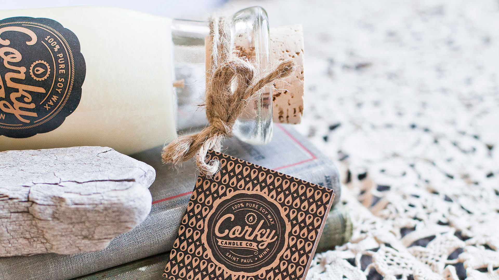 Corky Candle Co. Candle Packaging - PaperSpecs