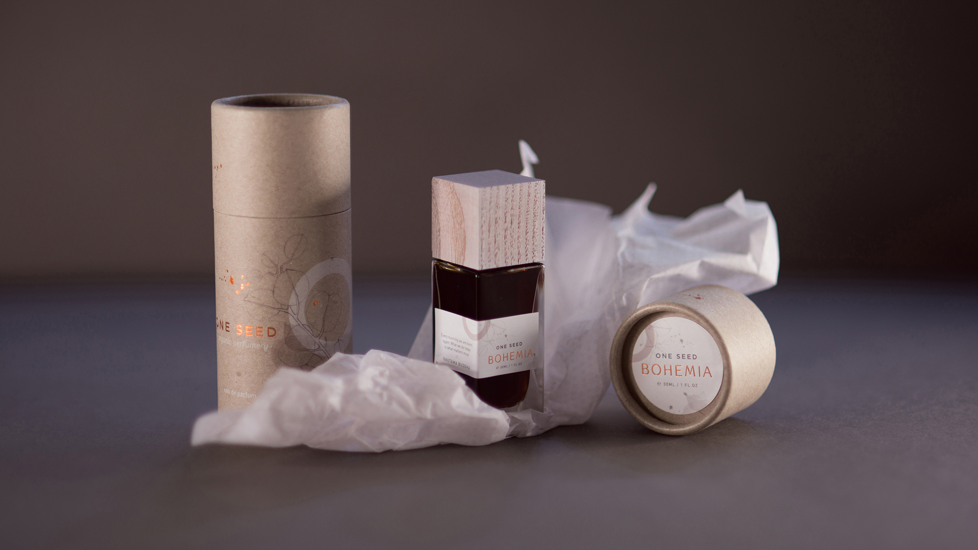 One Seed Organic Perfume Packaging - PaperSpecs