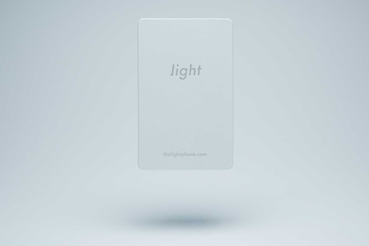 light phone business card