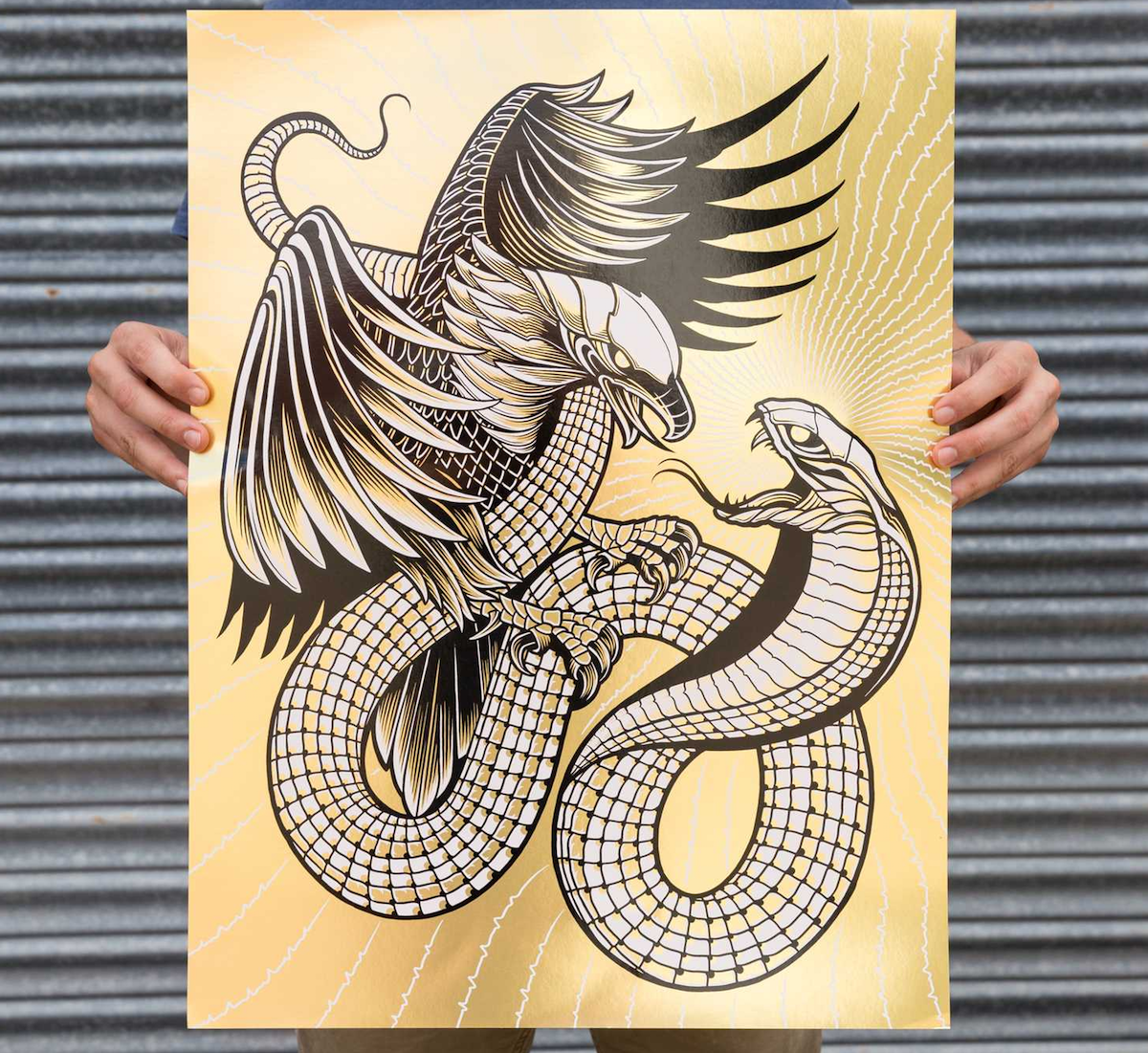 Eagle & Serpent Print - PaperSpecs