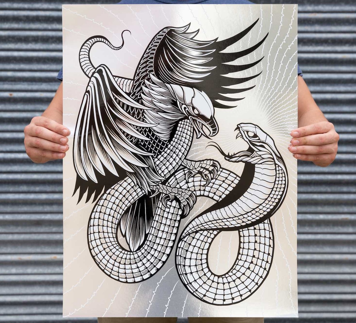 Eagle & Serpent Print - PaperSpecs