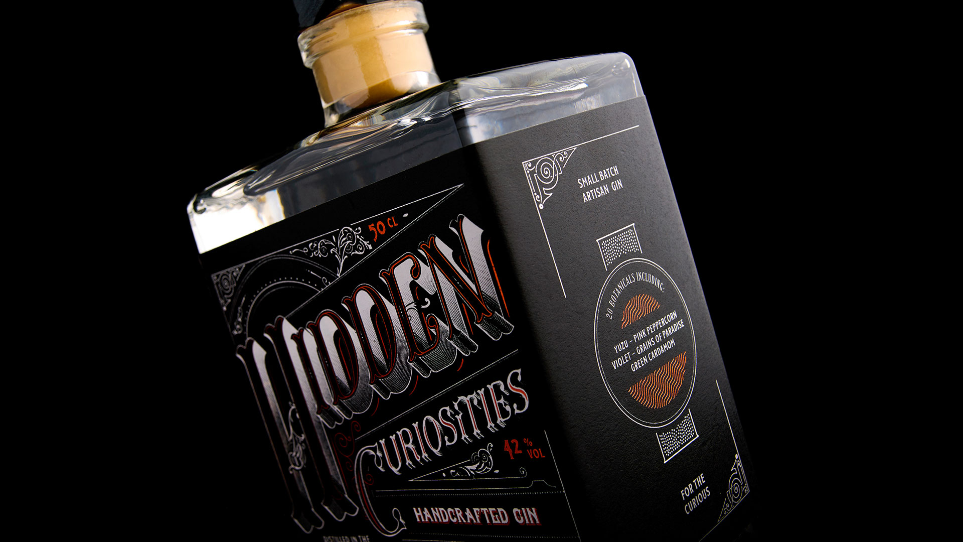 Hidden Curiosities Gin Label - PaperSpecs