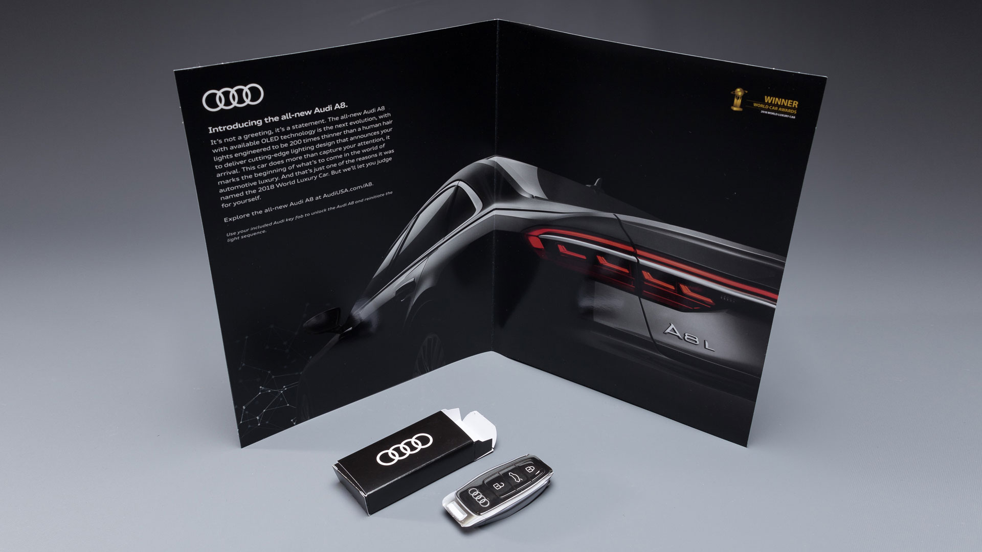 Audi A8 interactive insert
