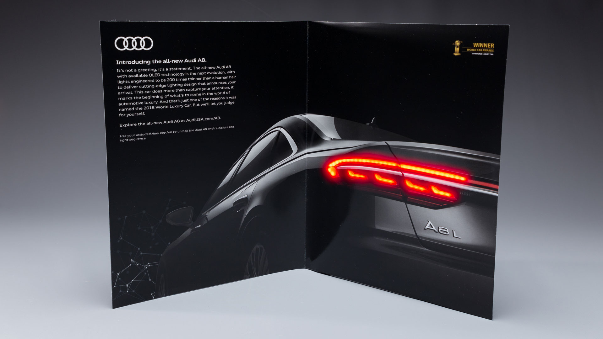 Audi A8 interactive insert