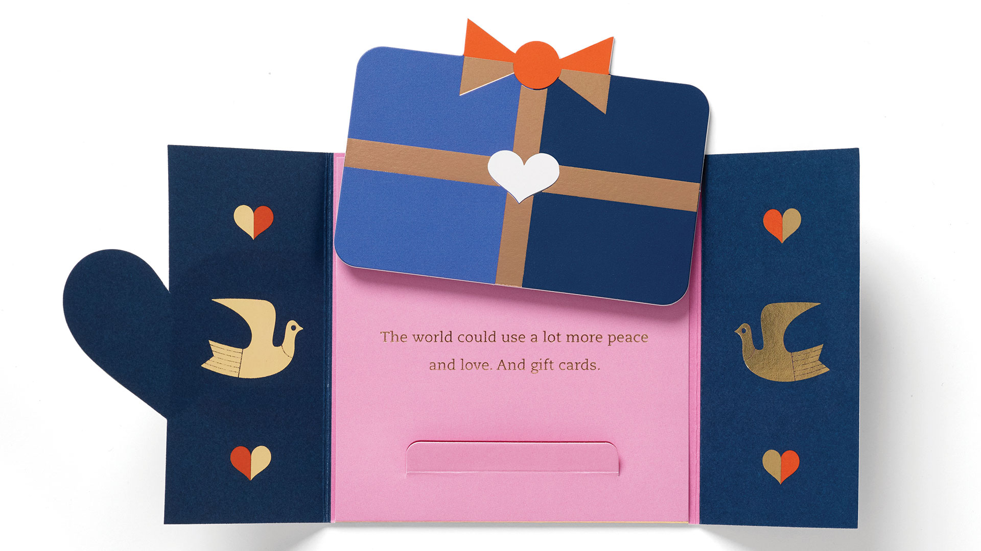 ‘Peace’ Holiday Gift-Wrap Kit from Sappi North America featuring Spectro and McCoy