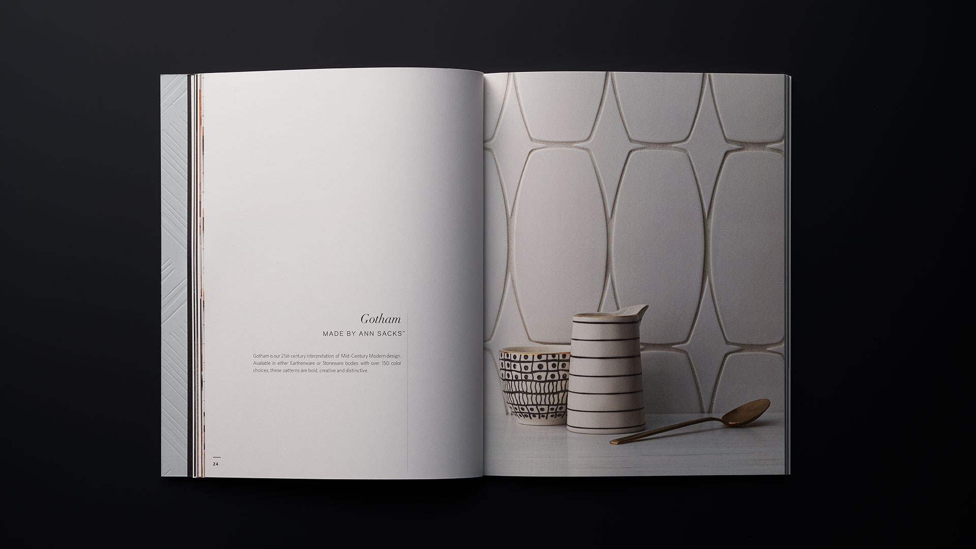 Elegant Embossed-Cover Brochure for MADE by Ann Sacks
