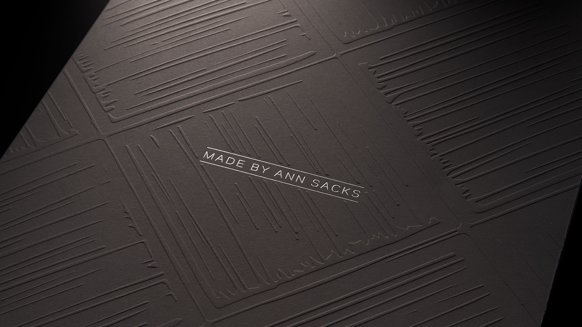 Elegant Embossed-Cover Brochure for MADE by Ann Sacks - PaperSpecs