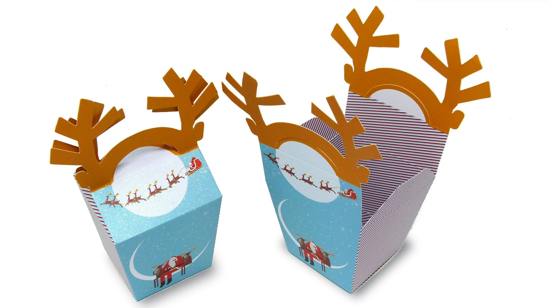 Convertible Solutions Glittering Reindeer Box - PaperSpecs