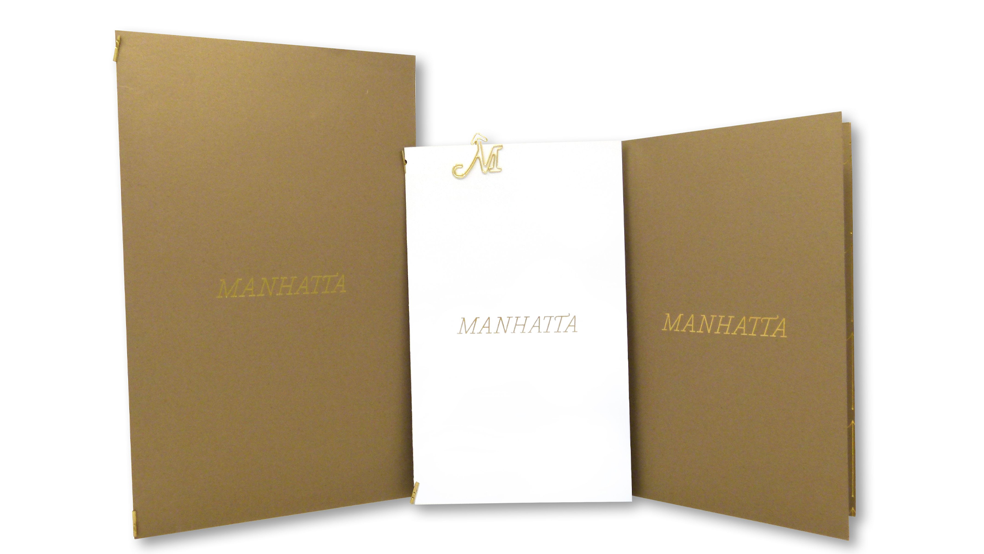 Creative Menu Design: Manhatta Restaurant - PaperSpecs