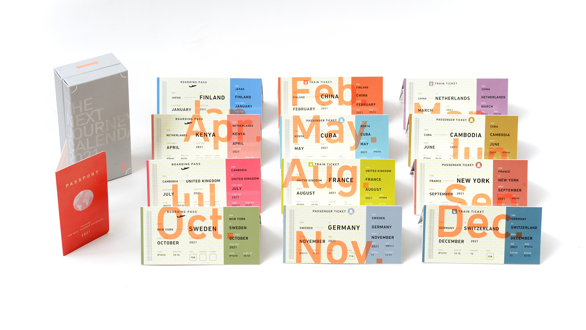 Interactive Calendar Design: 'The Next Journey' - PaperSpecs