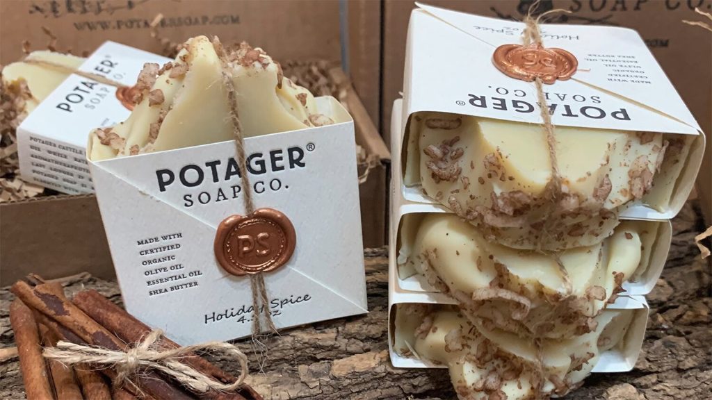Letterpress Printed Potager Soap Packaging | PaperSpecs