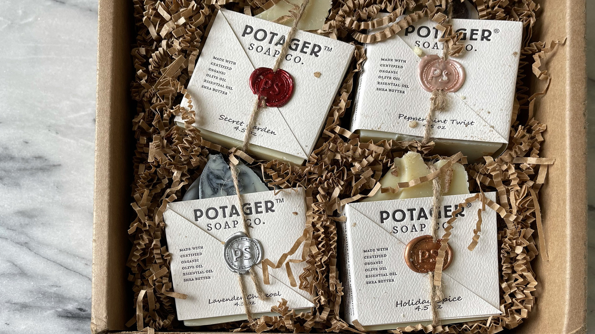 Letterpress Printed Potager Soap Packaging | PaperSpecs