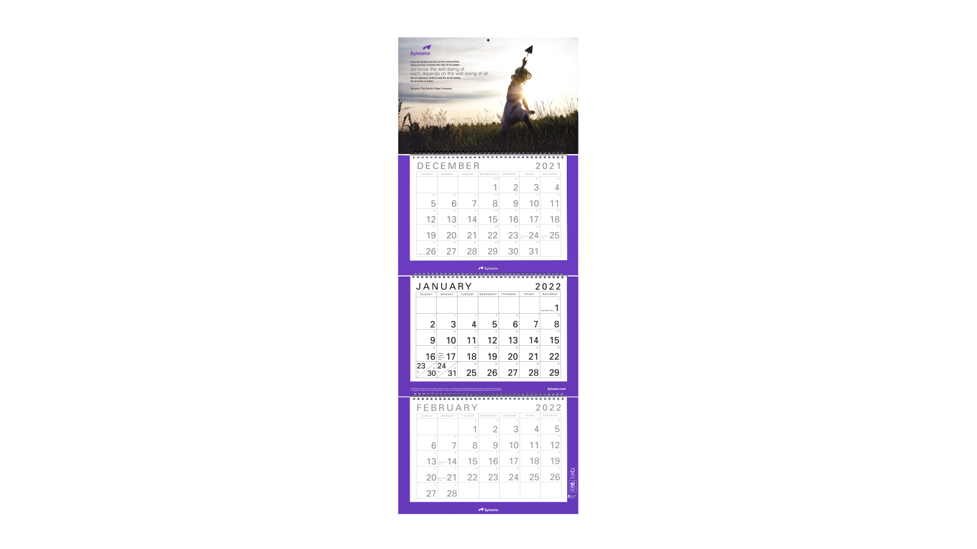 PaperSpecs Spotlight Sylvamo 3 month view calendar 1920x1080
