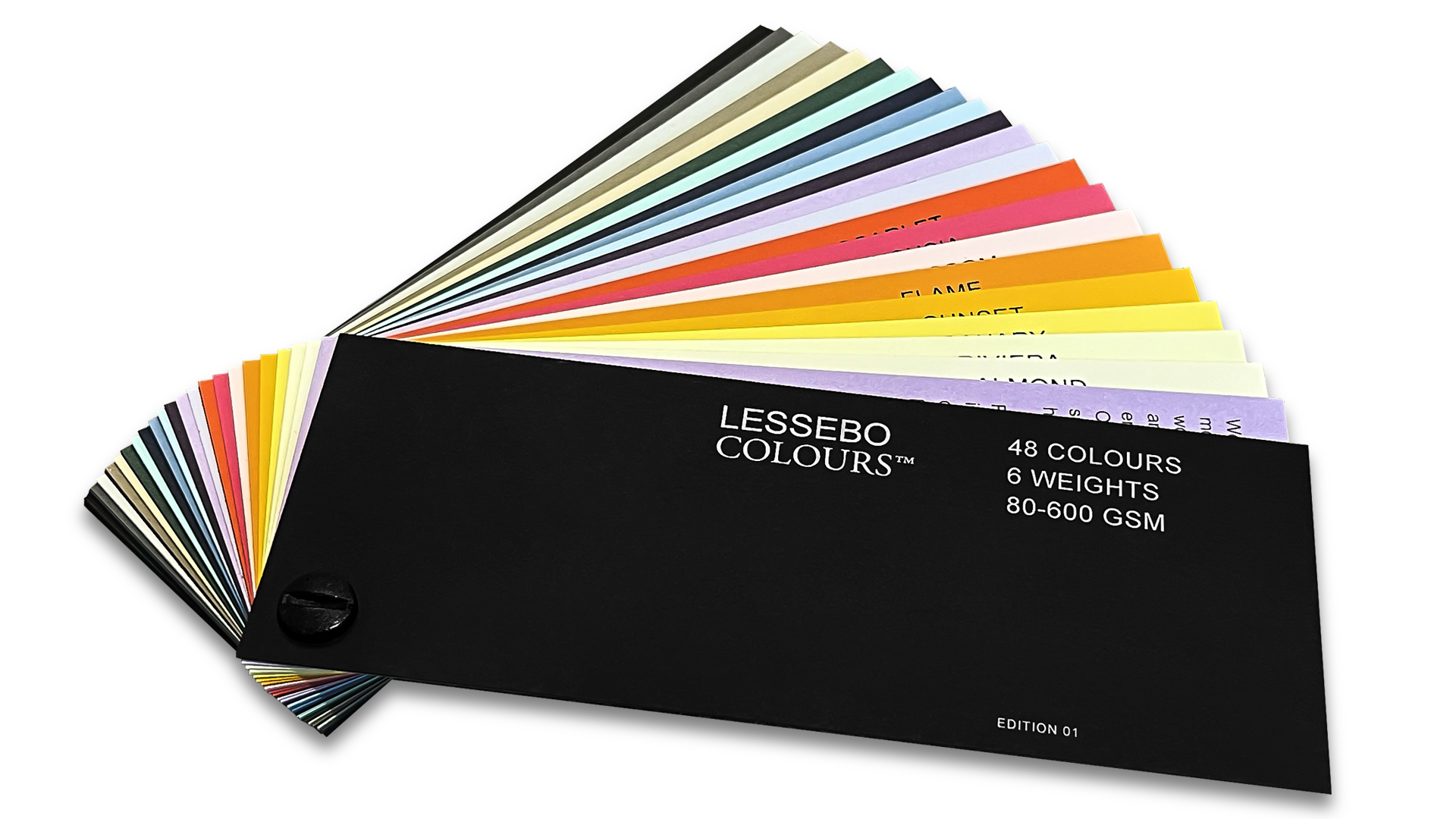 Lessebo Colours Cardstock Paper, Samples